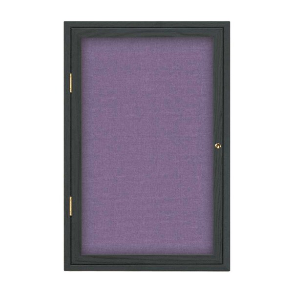Sliding Glass Door Radius Letterboard, Hdr, 96"x48", Black/White Vinyl